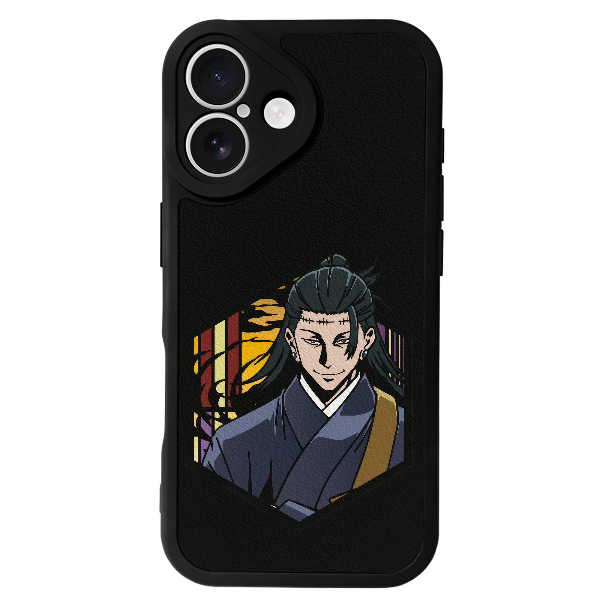 （画像用） 呪術廻戦 Jujutsu Kaisen 【iPhone 16シリーズ対応】シリコンスマホケース（レザー調） 材質：シリコン